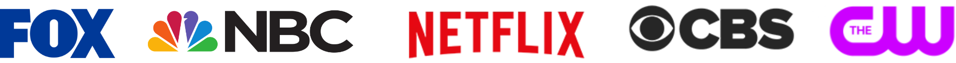 As seen on FOX, NBC, Netflix, CBS, The CW
