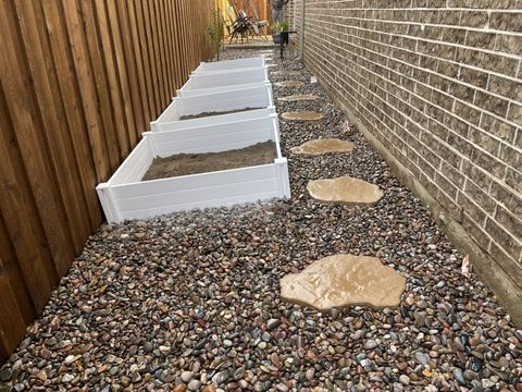 Step stones set in river rock